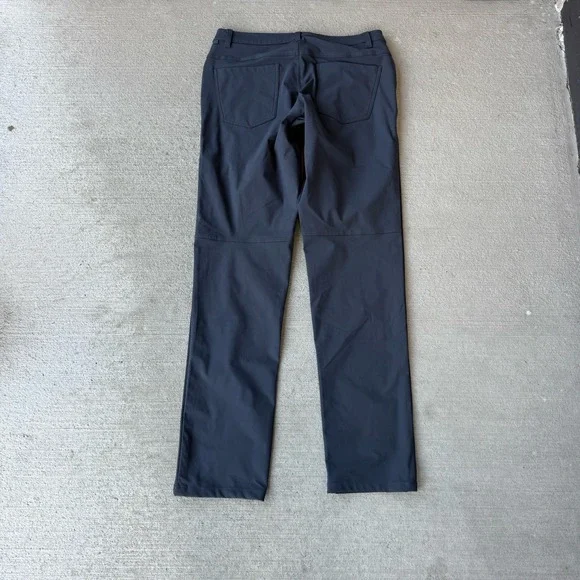 Lululemon Pants men's 31 ABC Pant Classic Polyester Golf Golfer Warpstreme - Picture 2 of 5